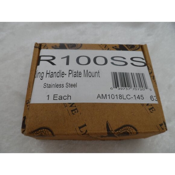 Lynn Cove Foundry Plate Mount Ring Pull Stainless Steel Black NEW - Picture 8 of 8